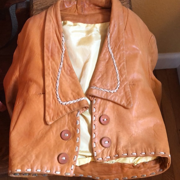 Vintage Hand Stitched Leather Jacket - Picture 7 of 7